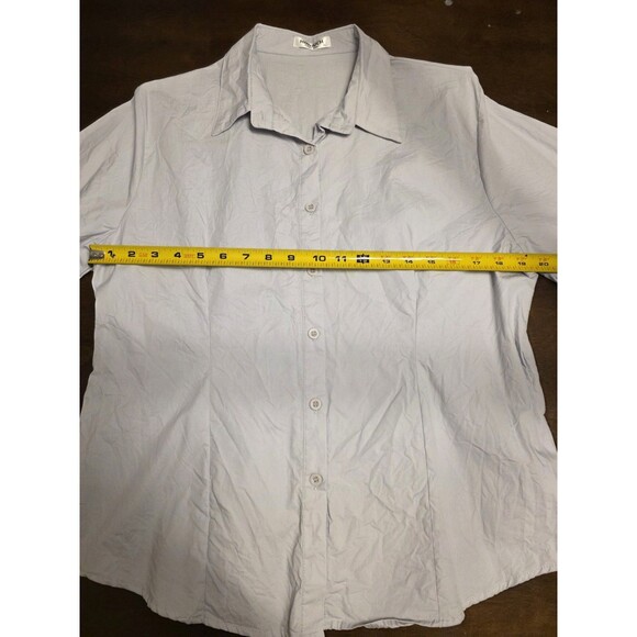 Hotouch Women Gray Button Down Shirt Long Sleeve V Neck Size XL - Picture 7 of 8